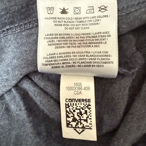 5/$25 - CONVERSE All Star Blue Tee for Women - Picture 5 of 7